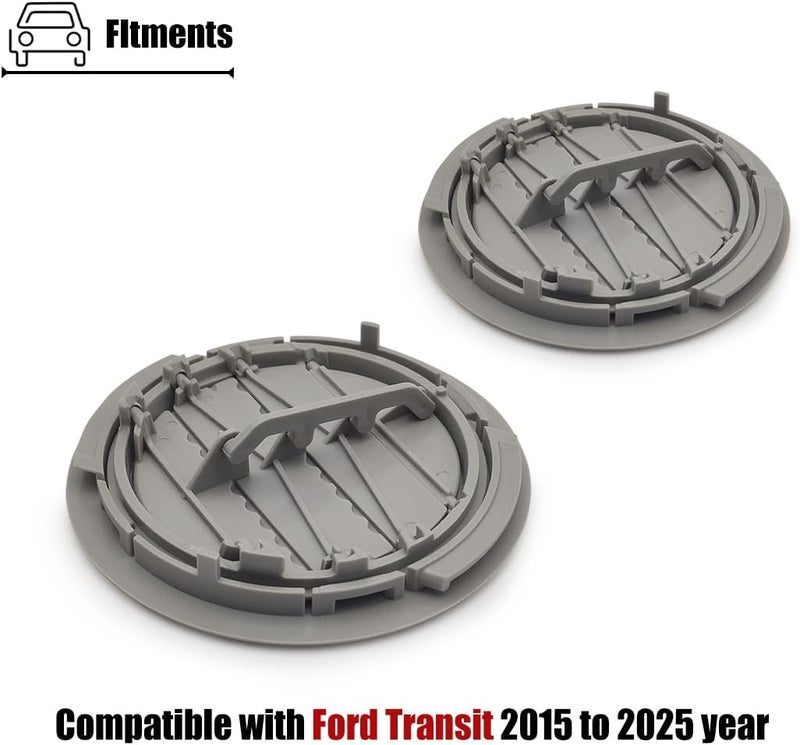 LXROAR01 2PCS Roof Headliner AC Heater Air Vents Gray Compatible with Ford Transit 2015 to 2025 Year, Roof Air AC Vent for YC3Z-19893-AA - Image 3